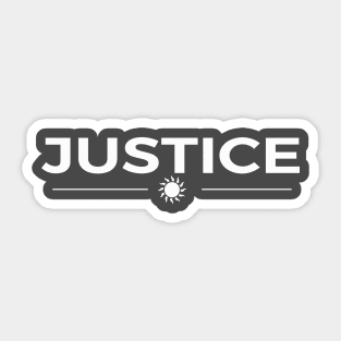 JUSTICE Sticker